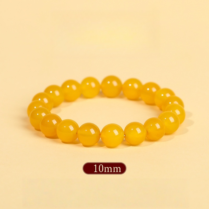 Natural Peach Aura Quartz Bracelet - For Unconditional Love & Emotional Healing