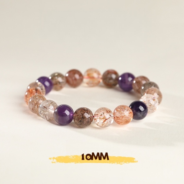 [Copy]Old Mine White Quartz Bracelet: Energy Cleansing for Clarity & Good Fortune