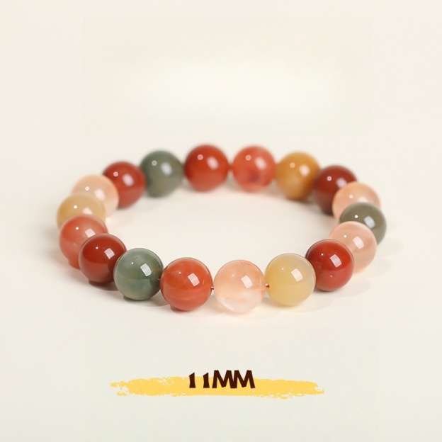 Rainbow Rutilated Quartz Bracelet - For Wealth, Luck & Positive Energy