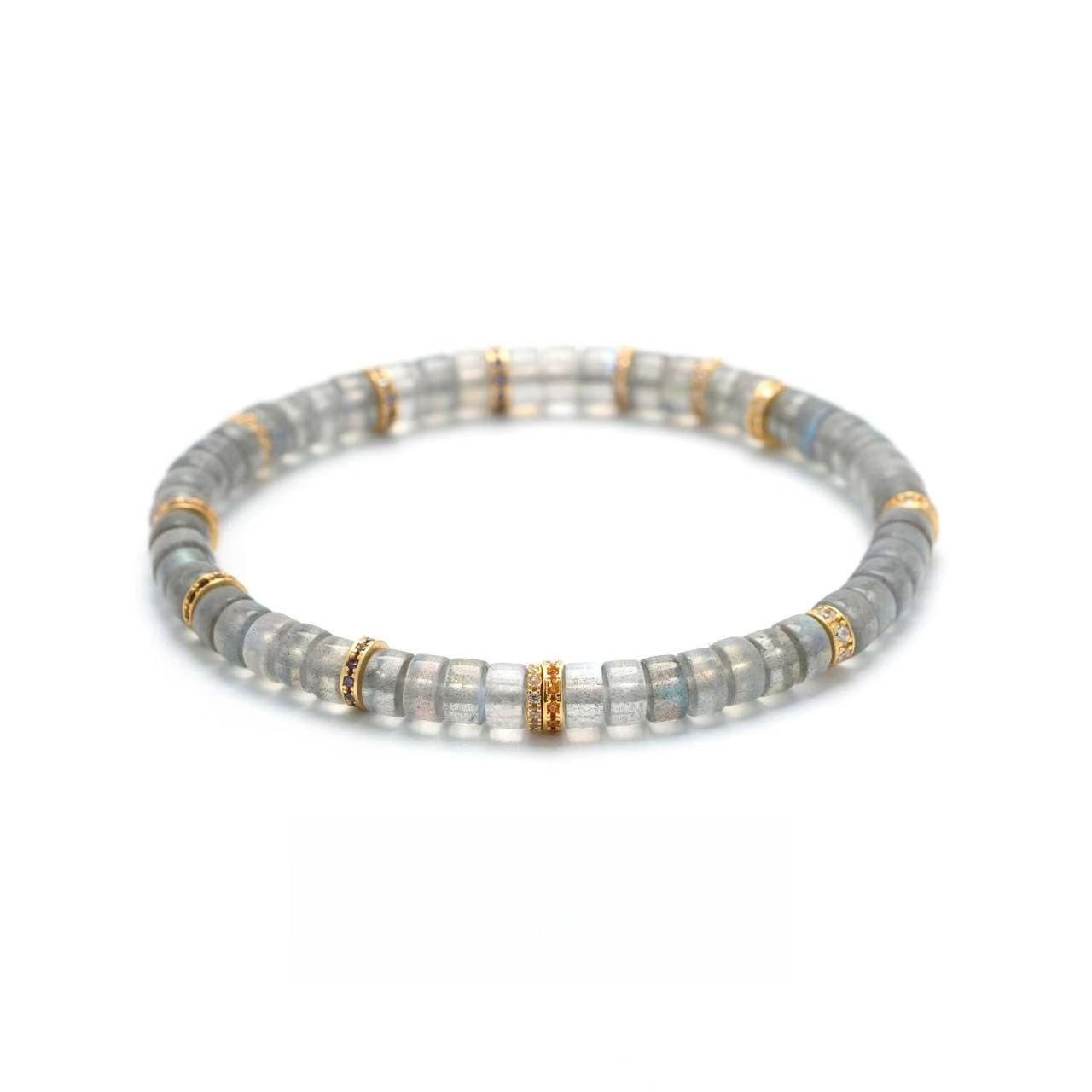 Gray Moonstone Bracelet - New Moon Glow for Inner Balance & Grace