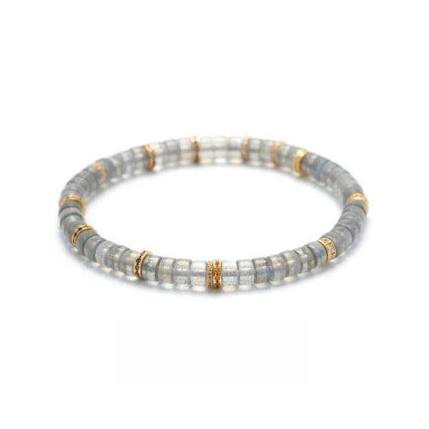 Gray Moonstone Bracelet - New Moon Glow for Inner Balance & Grace