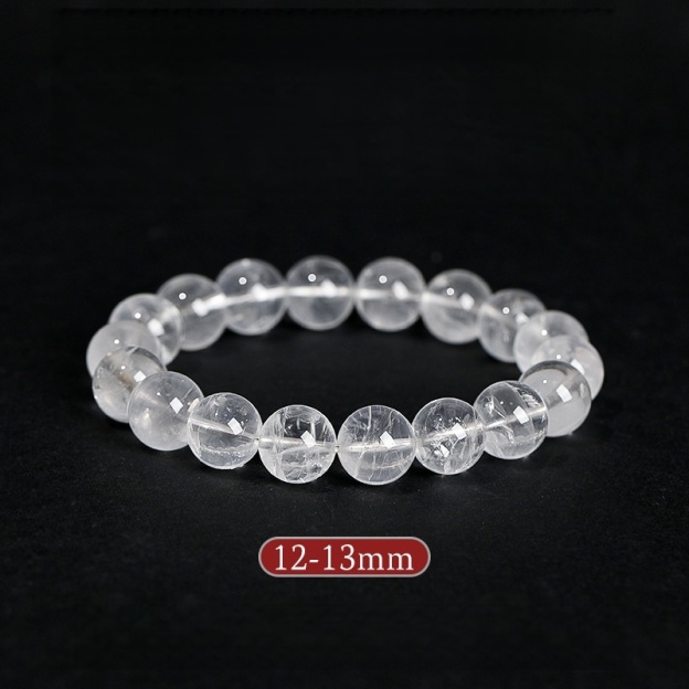Natural Brazilian White Phantom Quartz Bracelet - Stone of Purified Vision & Manifested Light