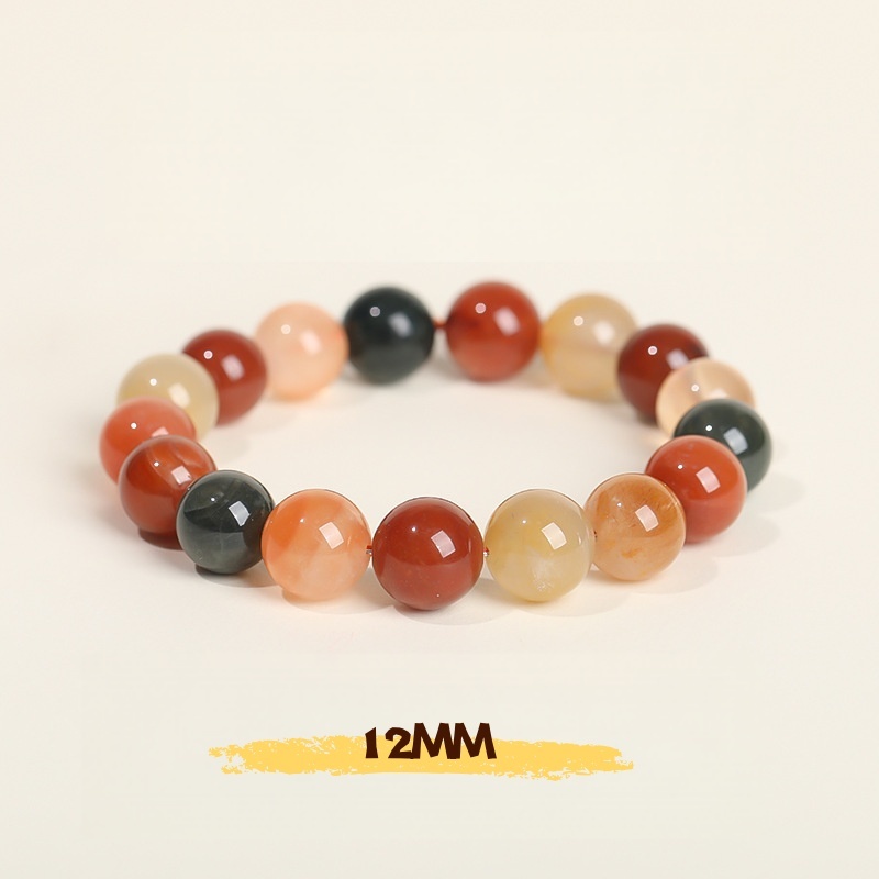 Rainbow Rutilated Quartz Bracelet - For Wealth, Luck & Positive Energy