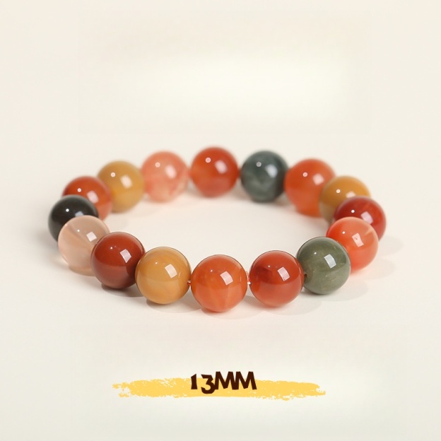 Rainbow Rutilated Quartz Bracelet - For Wealth, Luck & Positive Energy