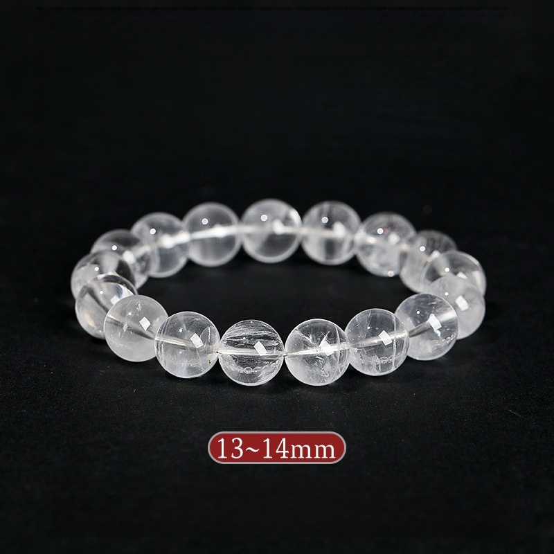 Natural Brazilian White Phantom Quartz Bracelet - Stone of Purified Vision & Manifested Light
