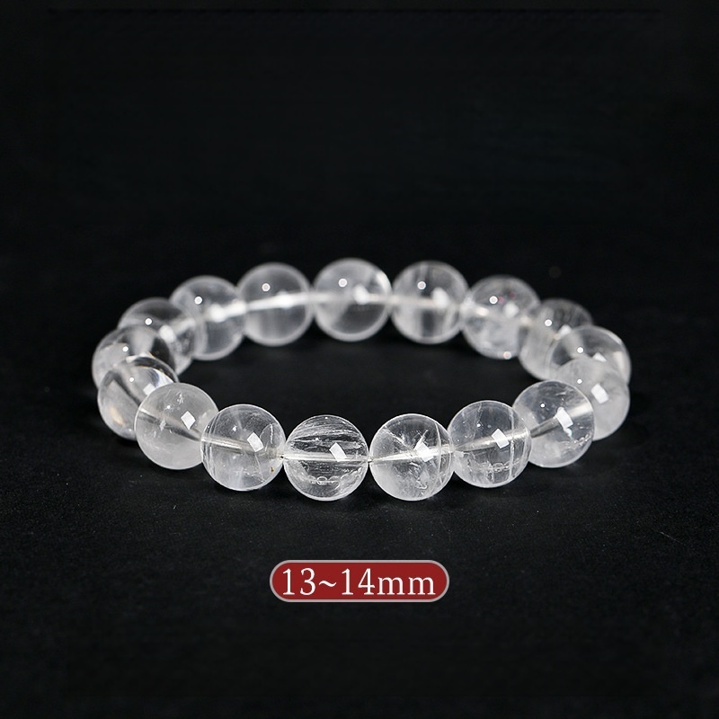 Natural Brazilian White Phantom Quartz Bracelet - Stone of Purified Vision & Manifested Light