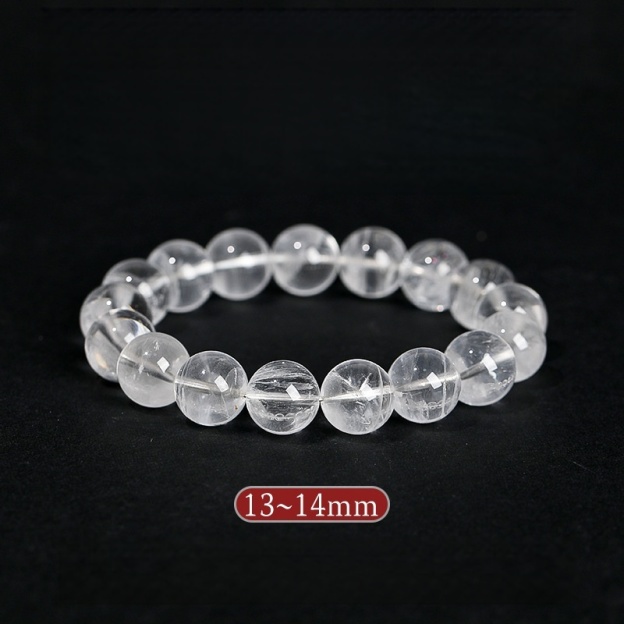 Natural Brazilian White Phantom Quartz Bracelet - Stone of Purified Vision & Manifested Light