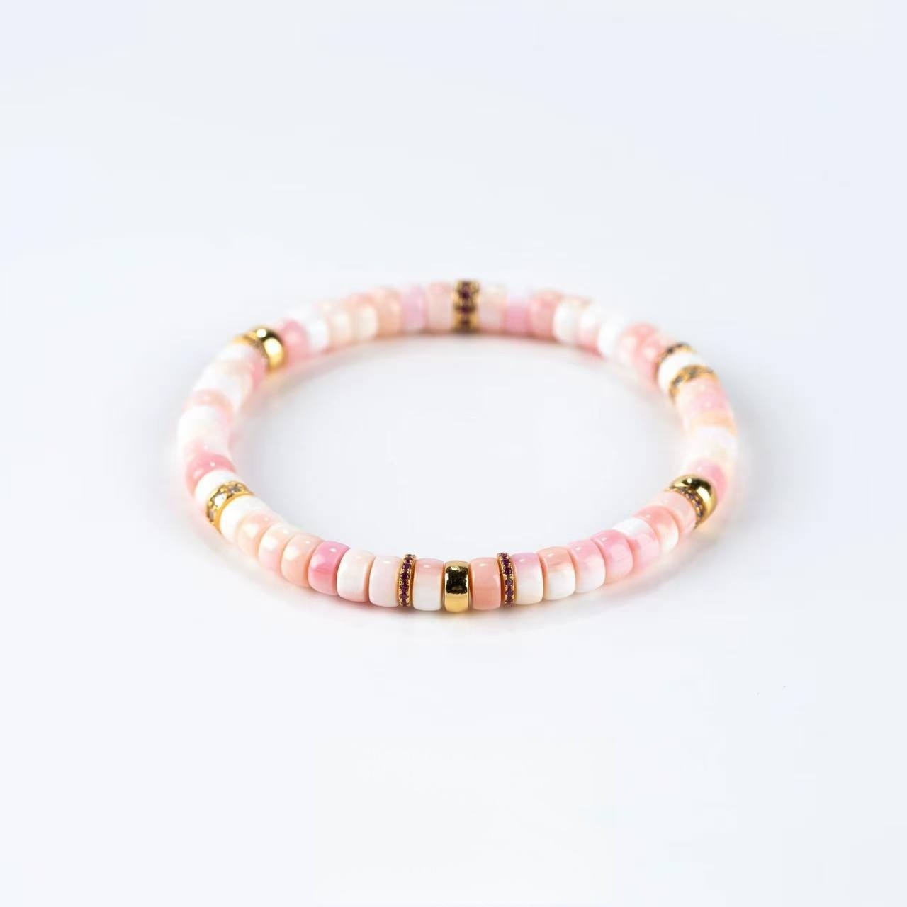 Gentle Strength: Pink Opal Bracelet for Self-Love, Emotional Healing & Inner Queen
