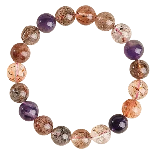 [Copy]Old Mine White Quartz Bracelet: Energy Cleansing for Clarity & Good Fortune