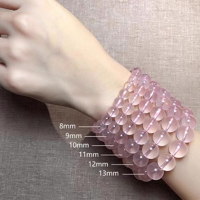 Natural Peach Aura Quartz Bracelet - For Unconditional Love & Emotional Healing 