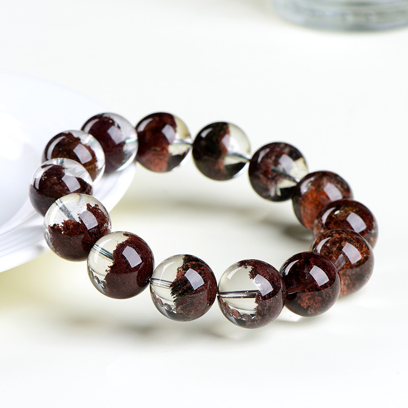 Red Phantom Quartz "Money Bowl" Bracelet - Wealth Attraction & Abundance Stone