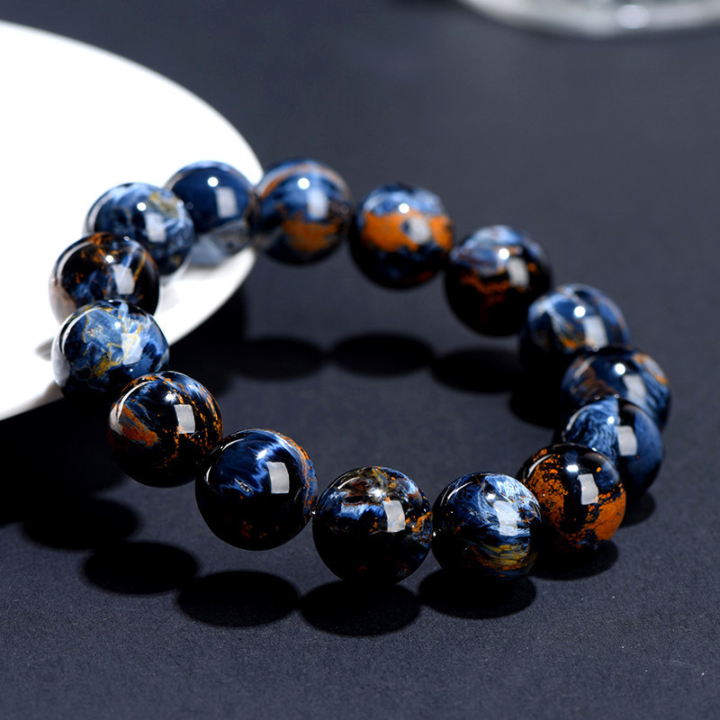 7A "Eye of the Storm" Blue Pietersite Bracelet - Stone of Insight, Courage & Transformation
