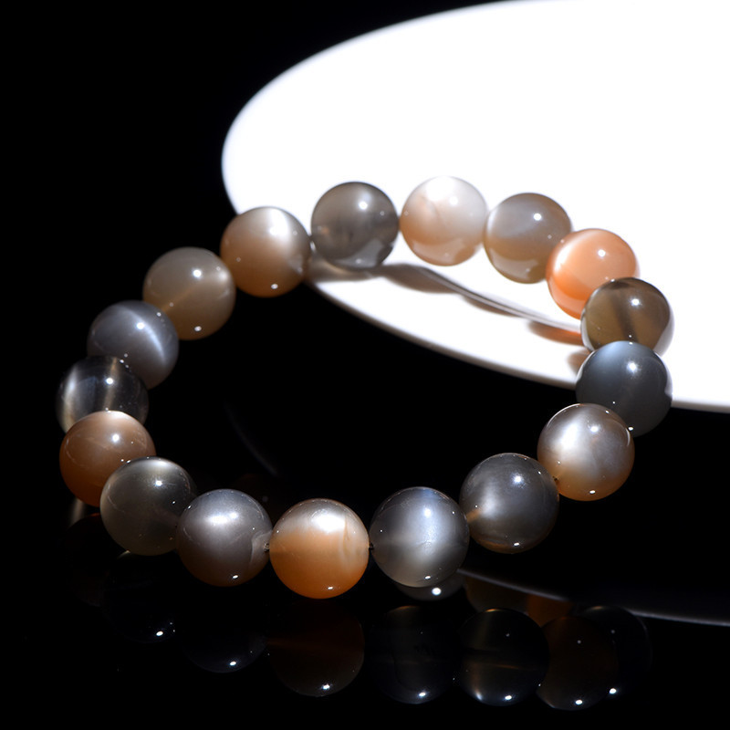 "Milky Tea" Moonstone Bracelet - Stone of Emotional Balance & Gentle Nurturing