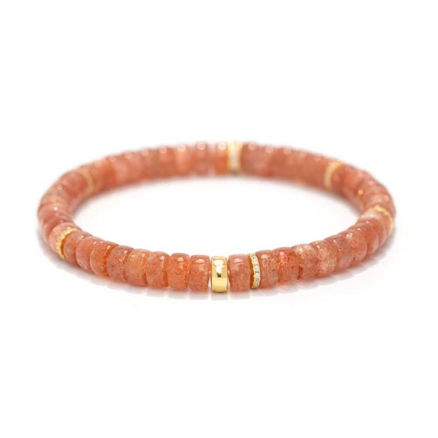 Confidence & Energy: Gold Sunstone Bracelet for Abundance, Joy & Personal Power