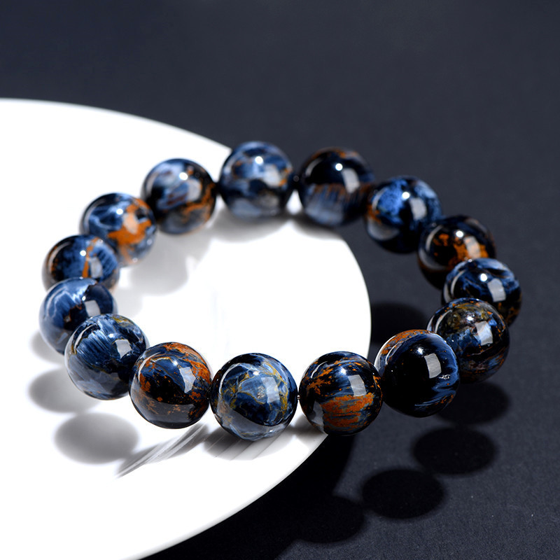 7A "Eye of the Storm" Blue Pietersite Bracelet - Stone of Insight, Courage & Transformation
