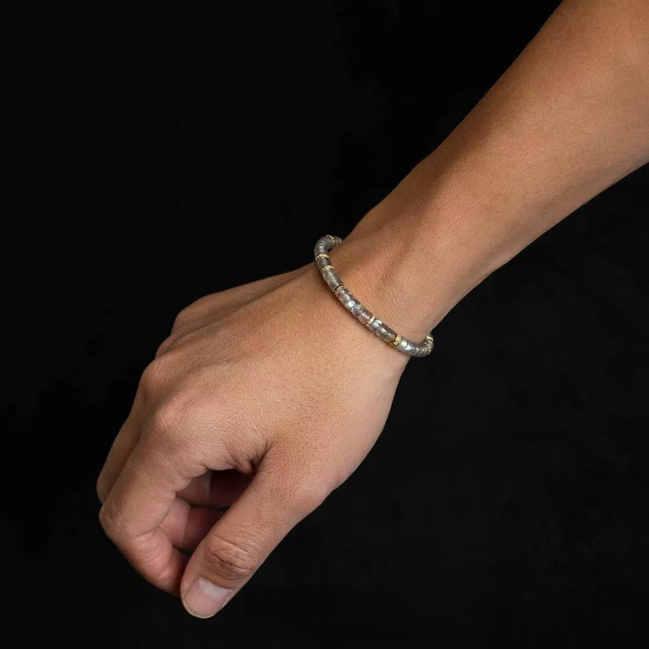 Gray Moonstone Bracelet - New Moon Glow for Inner Balance & Grace