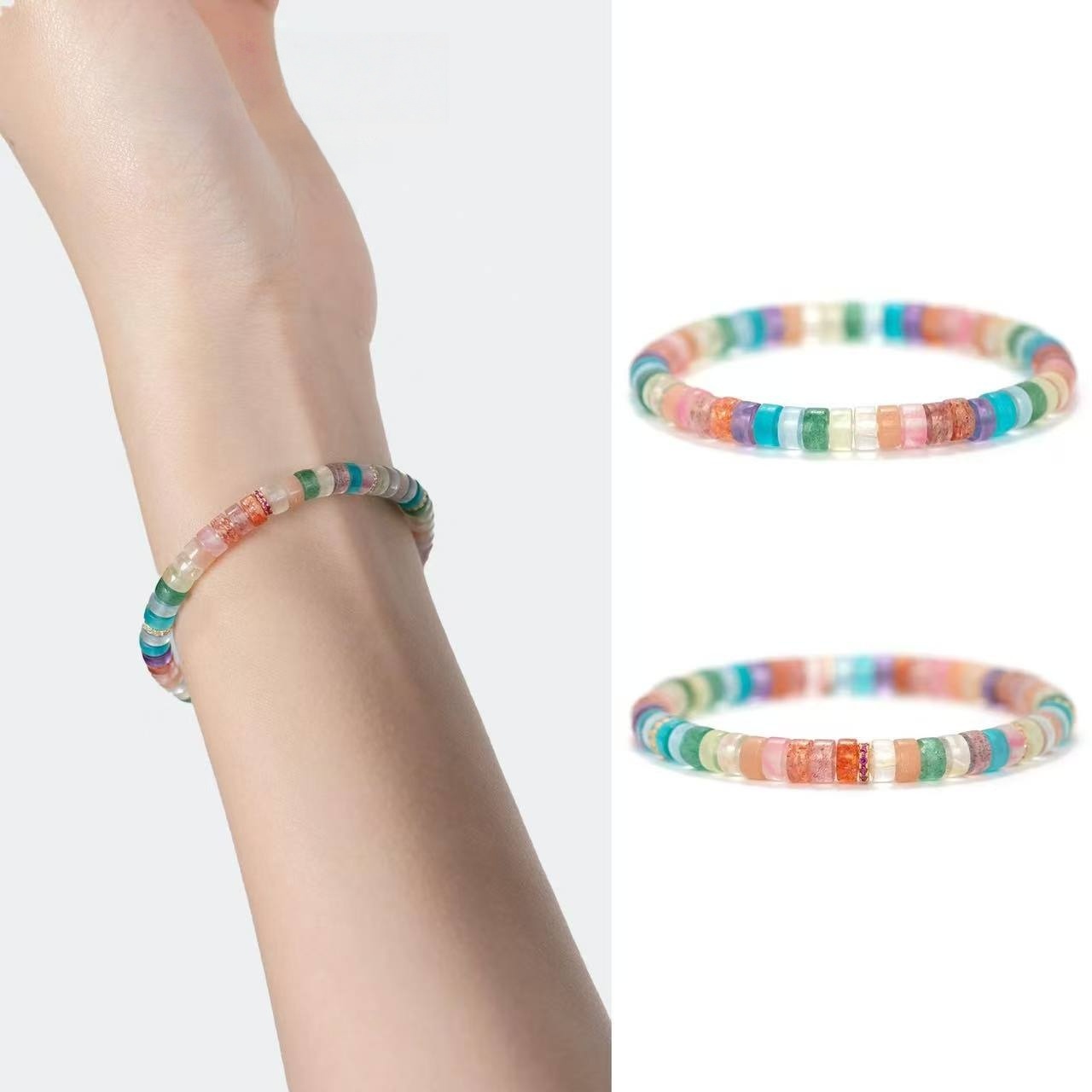 Rainbow Energy: Mixed Crystal Bracelet for Creativity, Positivity & Daily Inspiration
