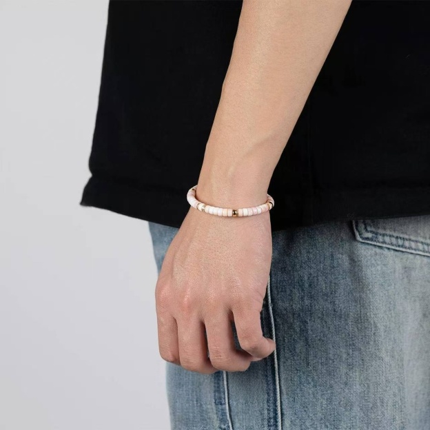 Gentle Strength: Pink Opal Bracelet for Self-Love, Emotional Healing & Inner Queen