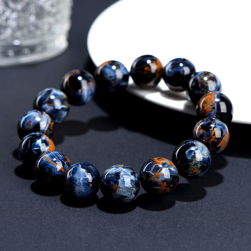 7A "Eye of the Storm" Blue Pietersite Bracelet - Stone of Insight, Courage & Transformation