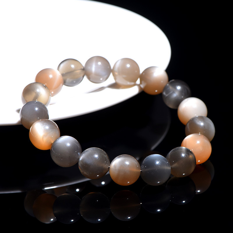 "Milky Tea" Moonstone Bracelet - Stone of Emotional Balance & Gentle Nurturing