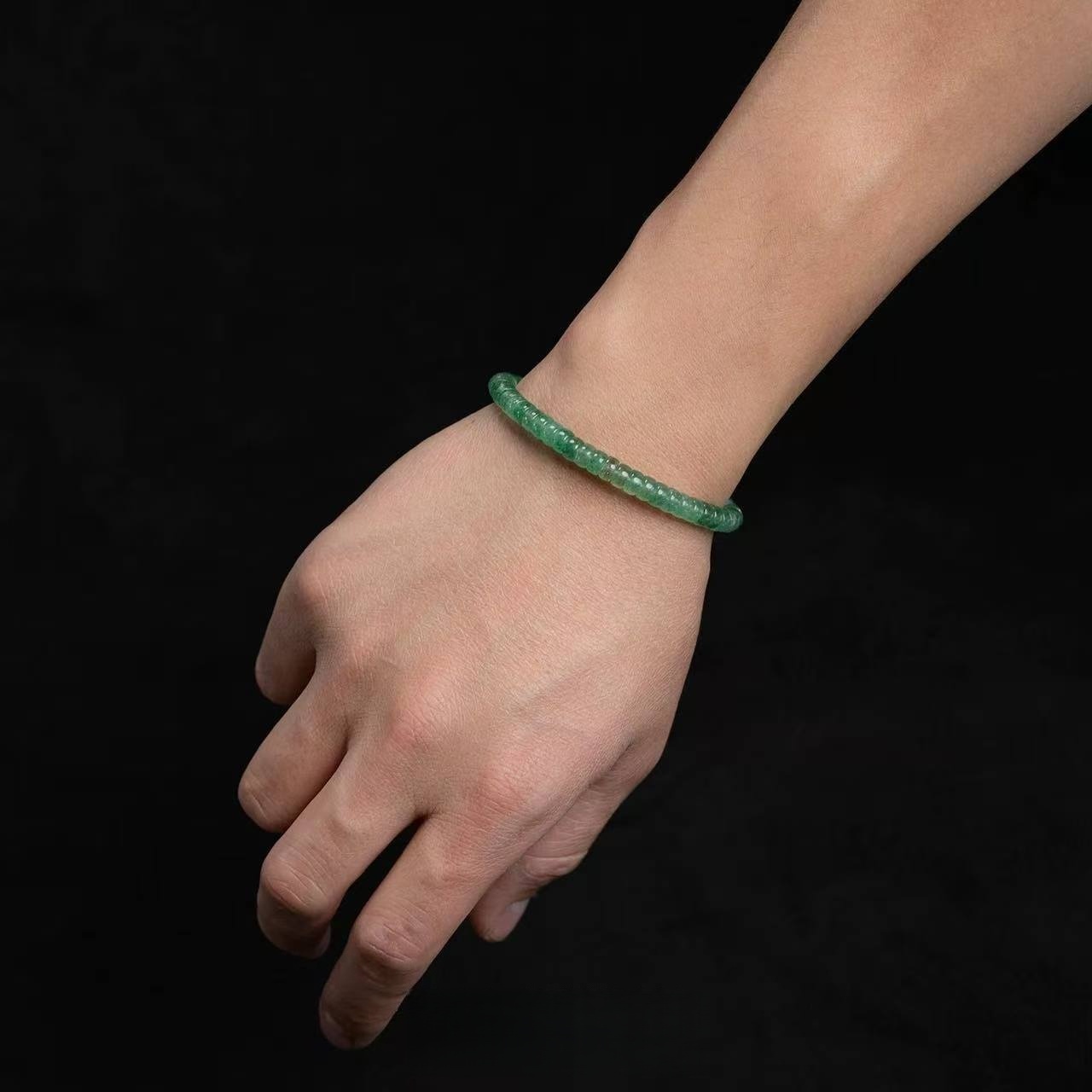 6MM Natural Green Strawberry Quartz Bracelet | For Harmonious Relationships & Heart Healing