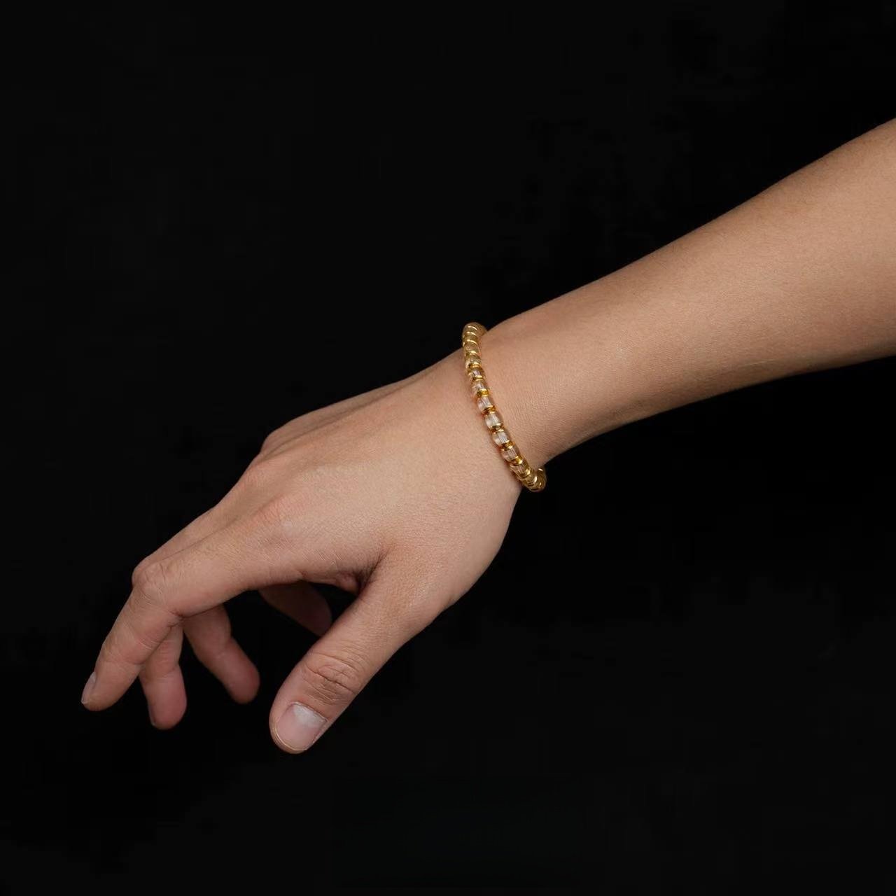 Clear Quartz Bracelet | 6MM Precision-Cut Beads for Clarity & Amplified Energy