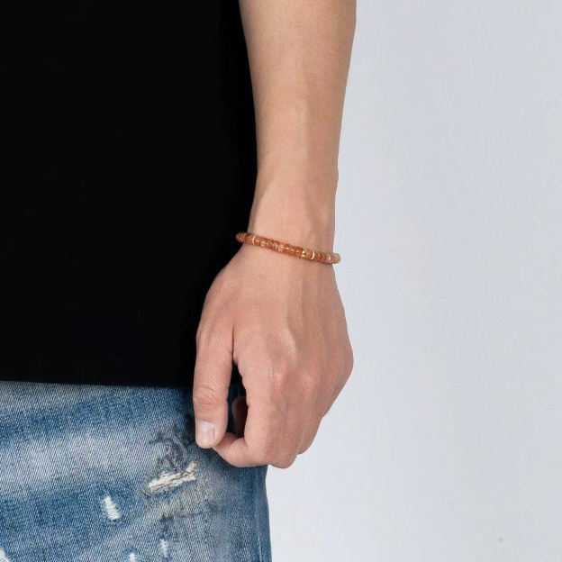 Confidence & Energy: Gold Sunstone Bracelet for Abundance, Joy & Personal Power