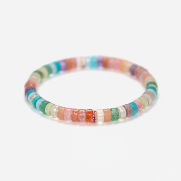 Rainbow Energy: Mixed Crystal Bracelet for Creativity, Positivity & Daily Inspiration