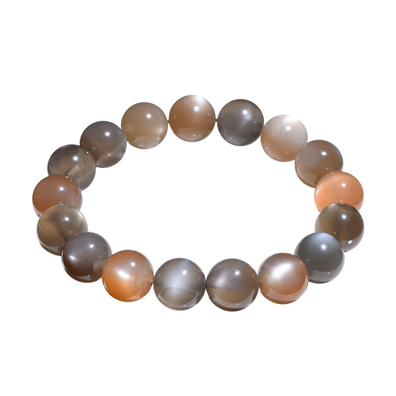 "Milky Tea" Moonstone Bracelet - Stone of Emotional Balance & Gentle Nurturing