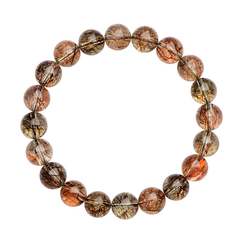 Natural Black Gold Super Seven Bracelet - Master Stone for Energy Synthesis & Spiritual Power