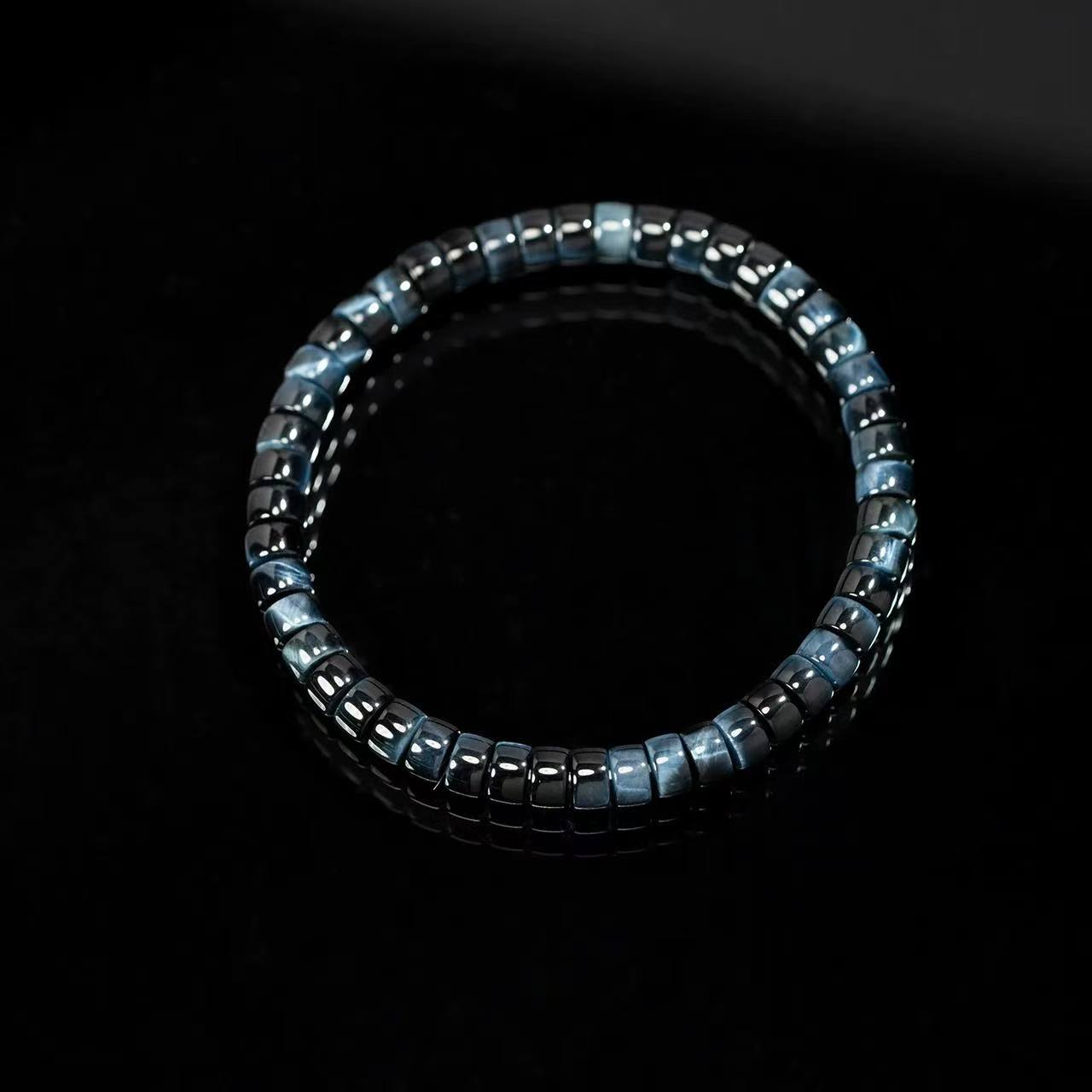 Blue Tiger's Eye Bracelet - The Calming Storm for Focus & Protection