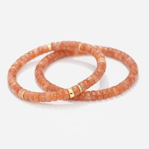 Confidence & Energy: Gold Sunstone Bracelet for Abundance, Joy & Personal Power
