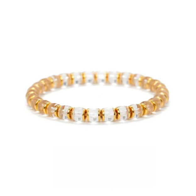 Clear Quartz Bracelet | 6MM Precision-Cut Beads for Clarity & Amplified Energy