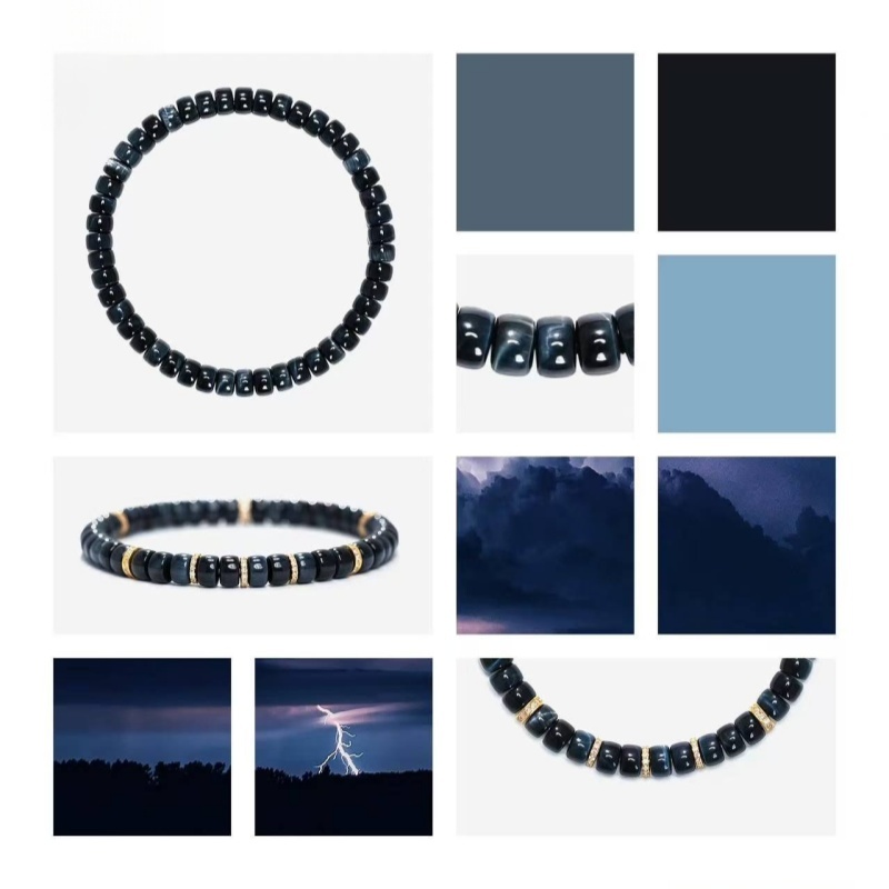 Blue Tiger's Eye Bracelet - The Calming Storm for Focus & Protection