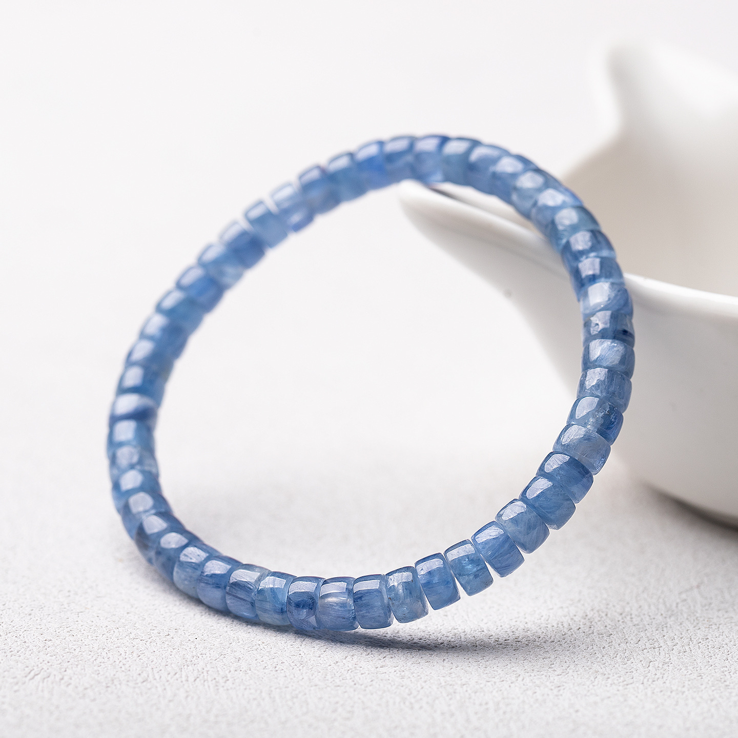 Energy Alchemy Bracelet - Blue Kyanite for Throat Chakra & Energetic Protection