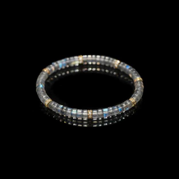 Gray Moonstone Bracelet - New Moon Glow for Inner Balance & Grace