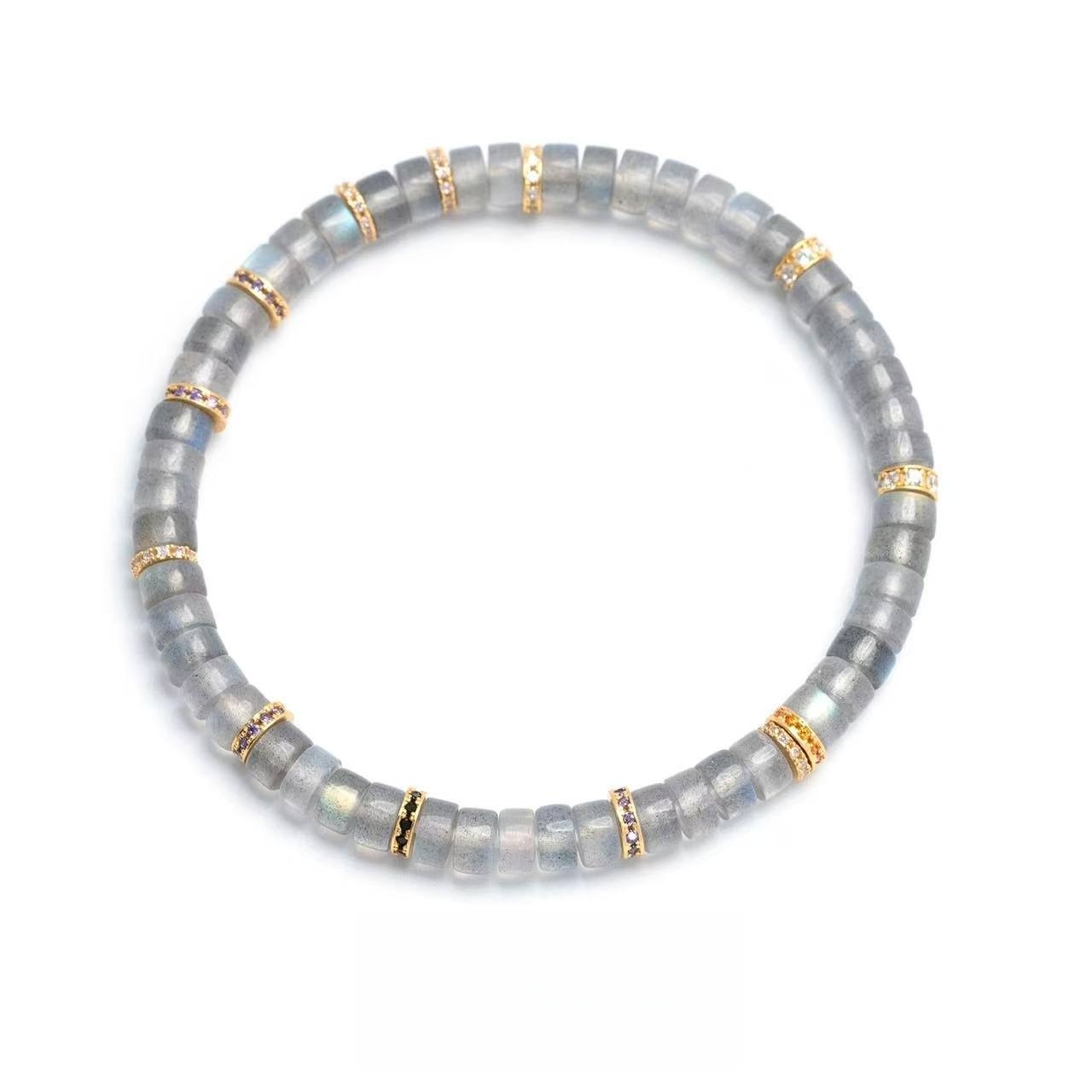 Gray Moonstone Bracelet - New Moon Glow for Inner Balance & Grace