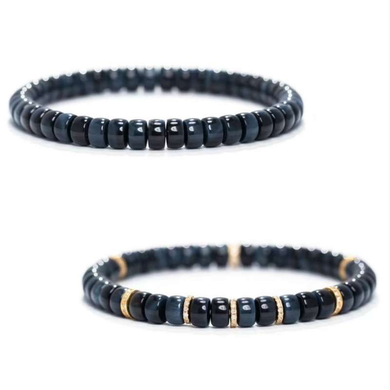 Blue Tiger's Eye Bracelet - The Calming Storm for Focus & Protection