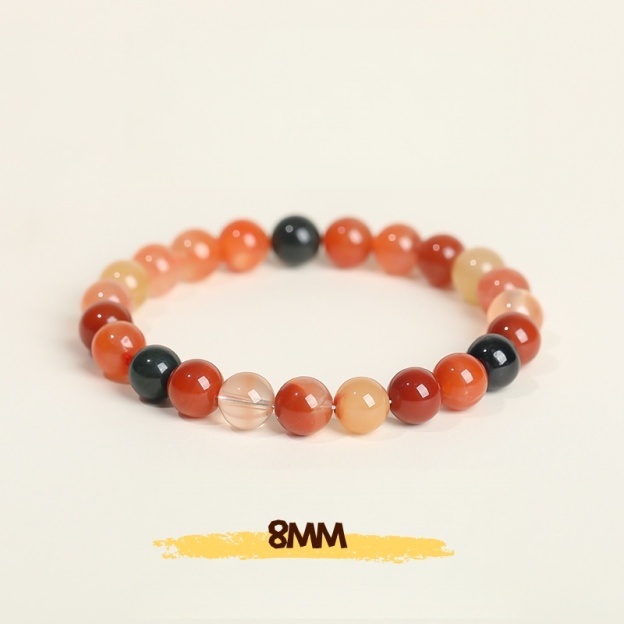 Rainbow Rutilated Quartz Bracelet - For Wealth, Luck & Positive Energy