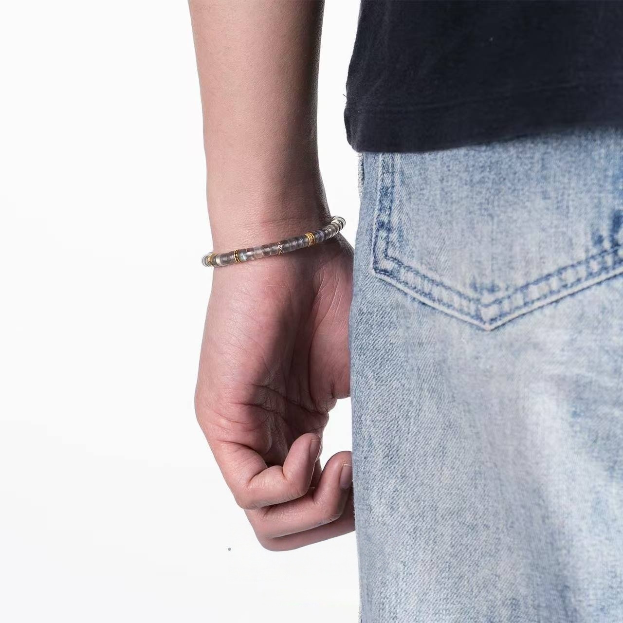 Gray Moonstone Bracelet - New Moon Glow for Inner Balance & Grace