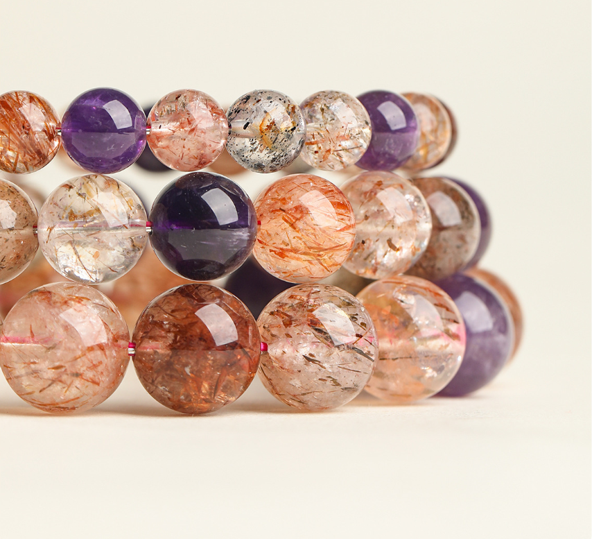 [Copy]Old Mine White Quartz Bracelet: Energy Cleansing for Clarity & Good Fortune