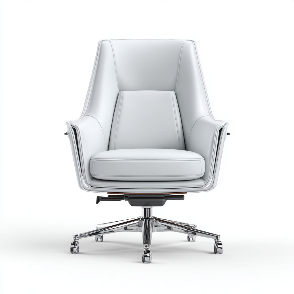 Bürostuhl Kunstleder Weiß 72x70x110 cm Ergonomisch Modern Mit Armlehnen Höhenverstellbar