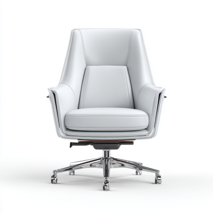 Bürostuhl Kunstleder Weiß 72x70x110 cm Ergonomisch Modern Mit Armlehnen Höhenverstellbar