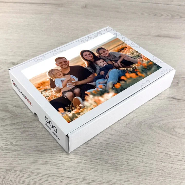 Custom Memory Photo Puzzle – Couple Gift