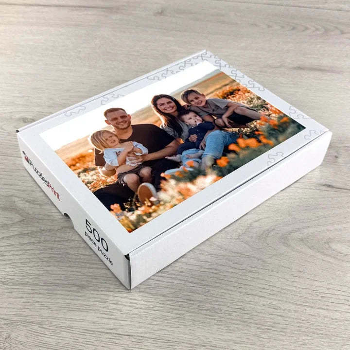 Custom Memory Photo Puzzle – Couple Gift