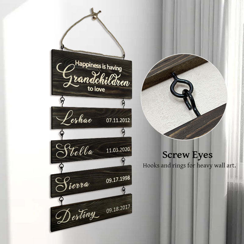 Grandkids Hanging Decor Sign
