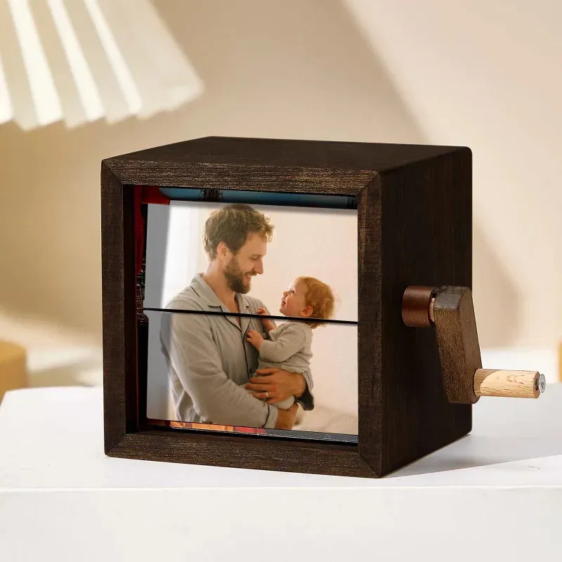 Handmade Rotating Photo Display Box