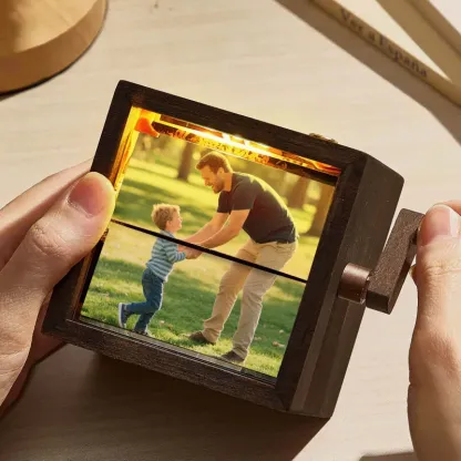 Handmade Rotating Photo Display Box