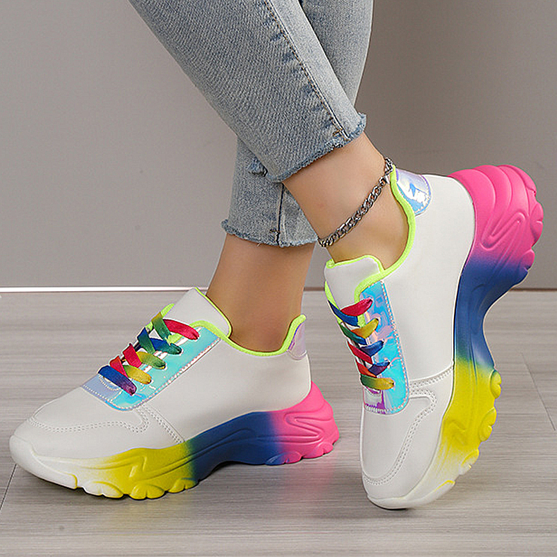 2025 New Orthopedic Shoes | Rainbow Sneakers