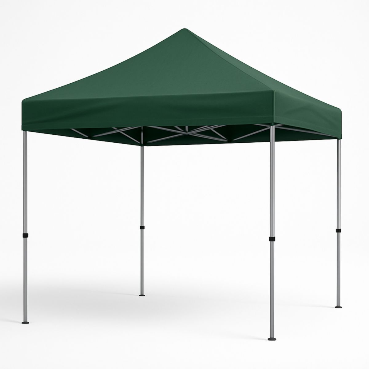 Tente pliable 3x3m Vert Polyester Cadre Acier-Pureverdeaura